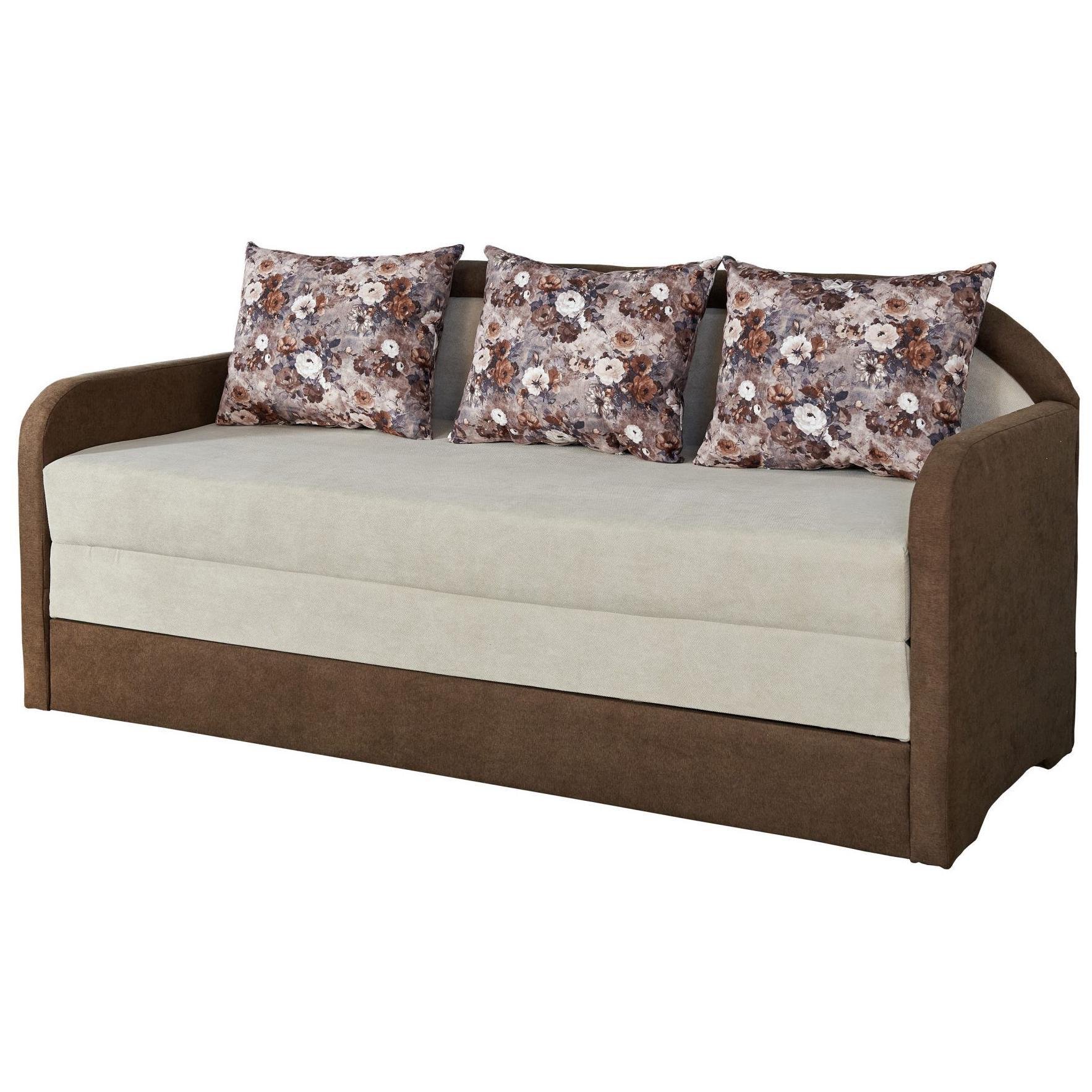 Диван раскладной Мебель-Сервис Париж New выкатной ДСП/металл ткань Соло Бежевый