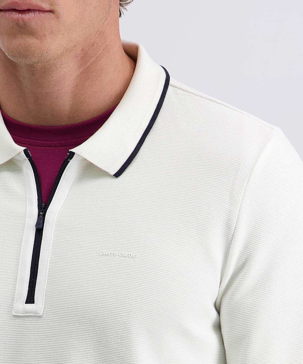 Поло на напівблискавці чоловіче S Білий (C5 30775.3072.1009) - фото 5 Поло на напівблискавці чоловіче S Білий (C5 30775.3072.1009) - фото 5