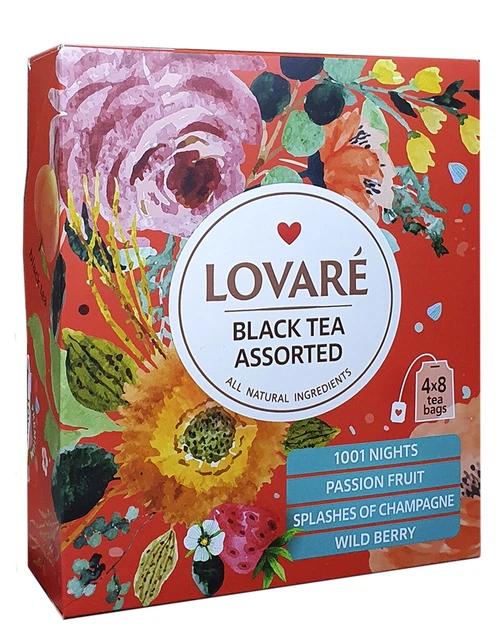 Чай черный Lovare Ассорти 32 пакетика (lov1040) Чай черный Lovare Ассорти 32 пакетика (lov1040)