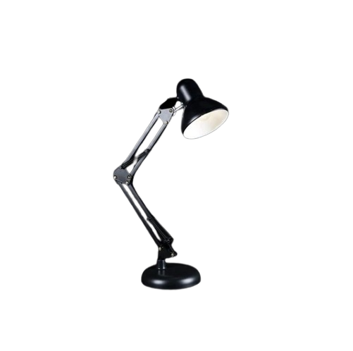Лампа на підставці і з кріпленням на стіл Чорний (800A)