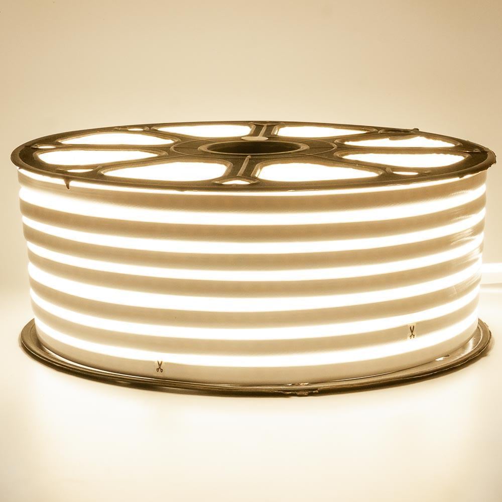 Светодиодная линейка неоновая AVT 220 8х16 SMD2835 120LED/м 7W IP65 1 м Белый теплый (1018067)