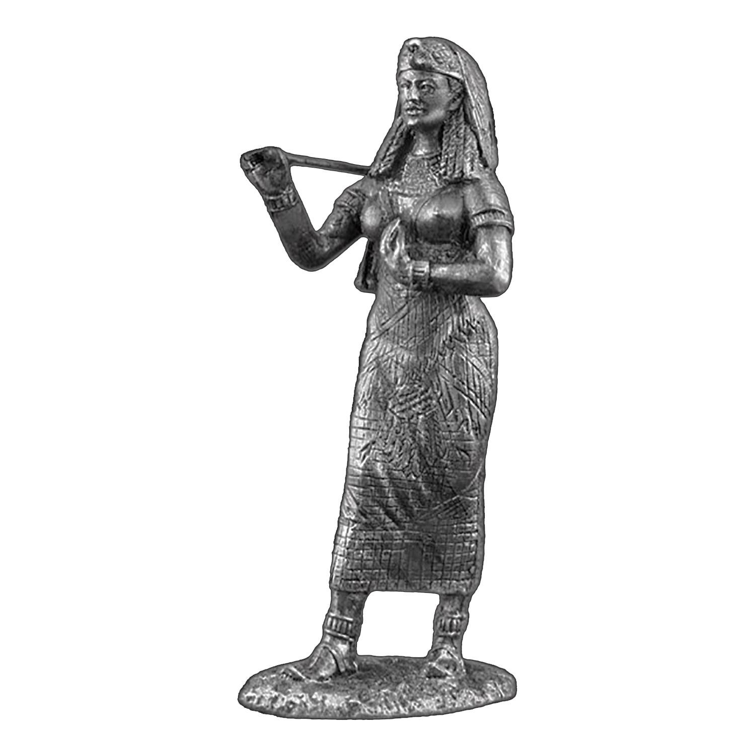 Статуэтка коллекционная Клеопатра из металла и олова 6,5 см (42000155)