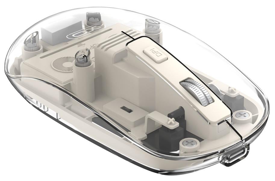 Мышь XO M12 BT беспроводная Прозрачно-белая (UG-M12 White)