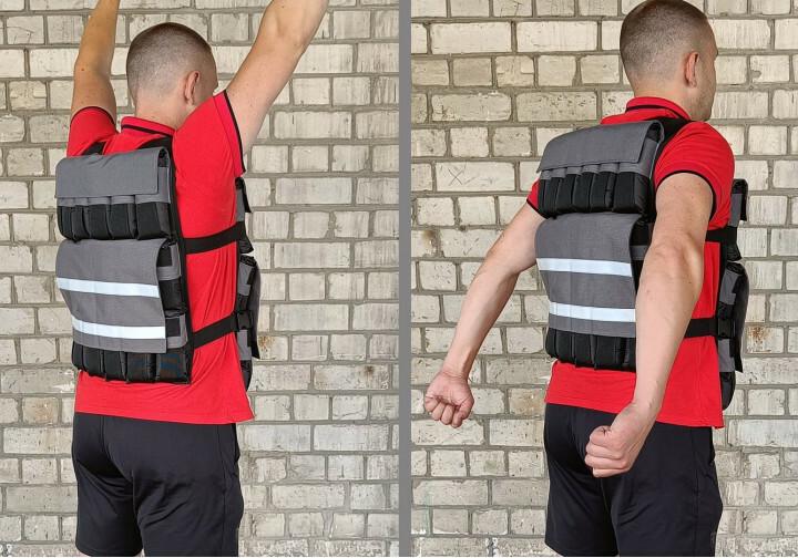 Жилет утяжелитель EasyFit Armor 18 кг наборной с шагом 0,5 кг (EF-WTV-180) - фото 7 Жилет утяжелитель EasyFit Armor 18 кг наборной с шагом 0,5 кг (EF-WTV-180) - фото 7