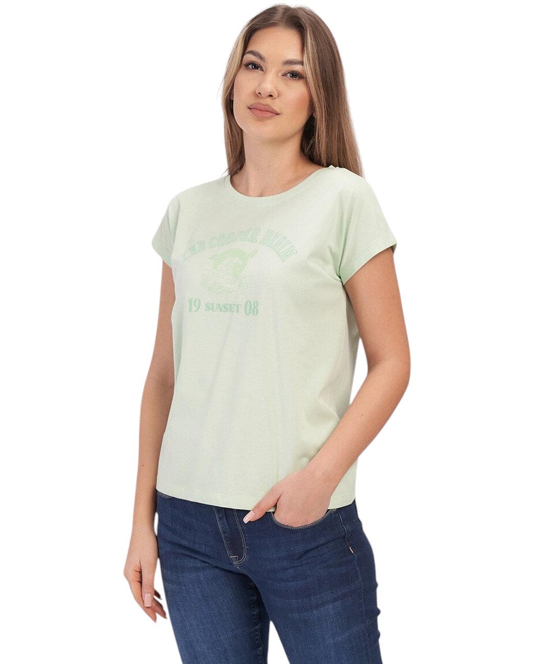 Футболка женская Lee Cooper 20196067.Z44 M Зеленый (4894534347801) Футболка женская Lee Cooper 20196067.Z44 M Зеленый (4894534347801)