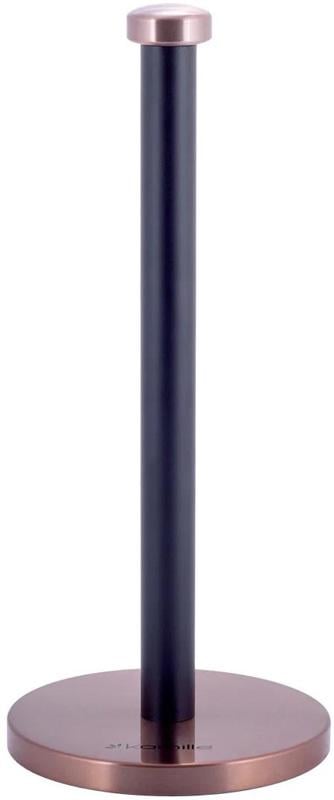 Держатель для бумажных полотенец Kamille Olan Ø 15х34 см из нержавеющей стали (KM-0181A)