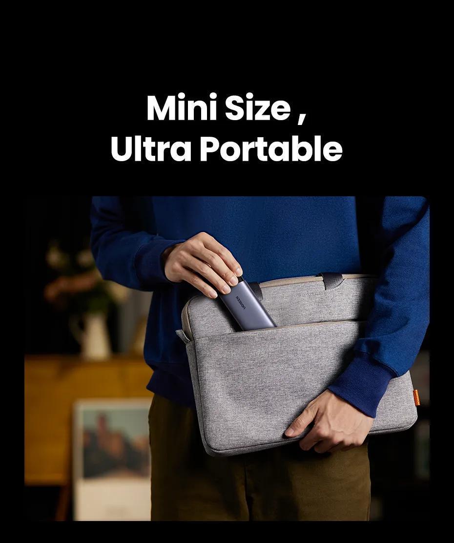 Зовнішній корупус UGREEN для SSD M.2 NVMe/SATA 10 Гбіт/с USB 3.2 Gen 2 UASP TRIM до 8 ТБ Сірий (15813) - фото 4