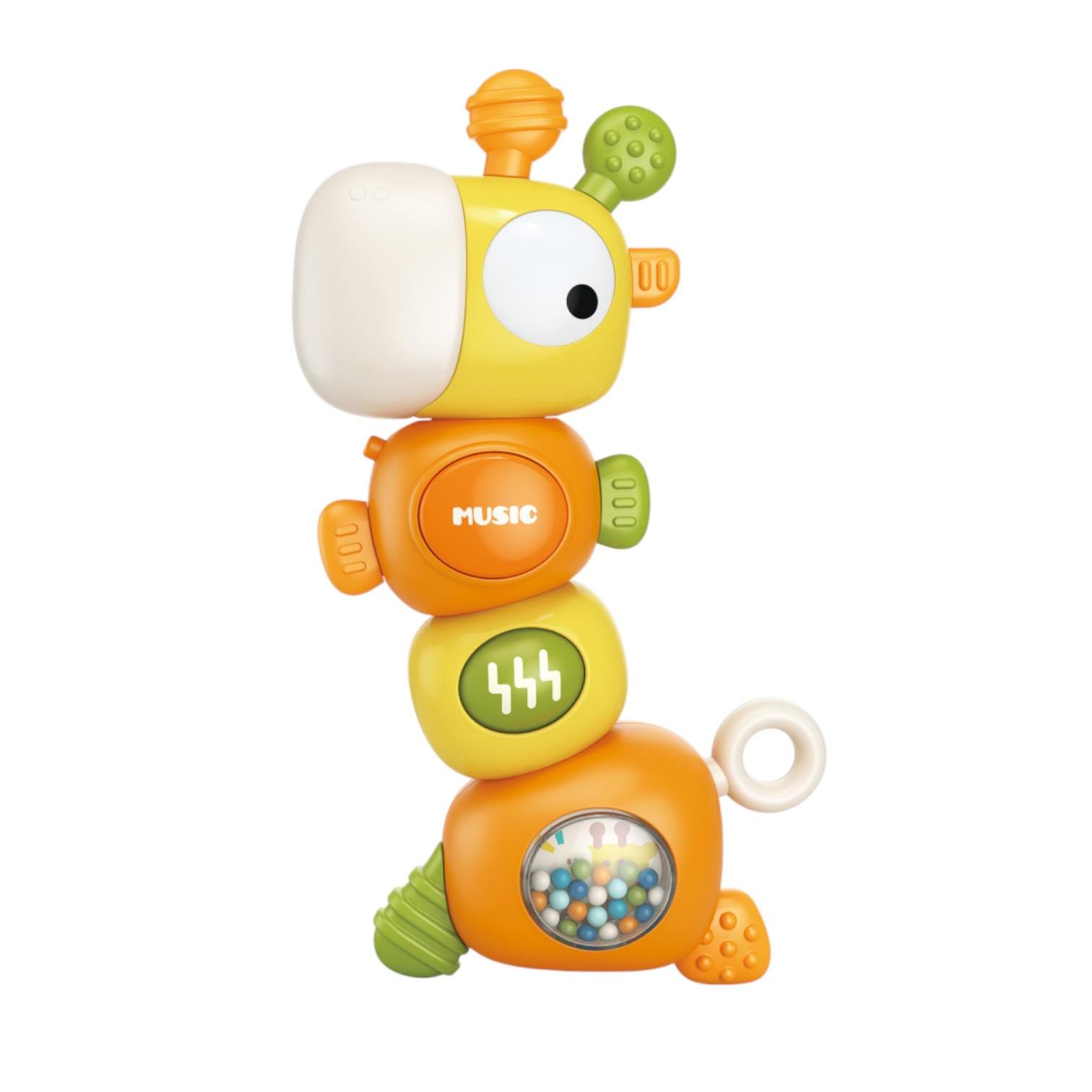 Игрушка музыкальная развивающая WToys 21622 Жираф Веселун Оранжевый (30329189)
