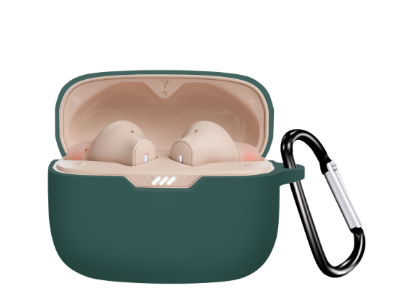 Чехол-накладка DK Silicone Candy Friendly с карабином для JBL Tune 230NC Green (016034)