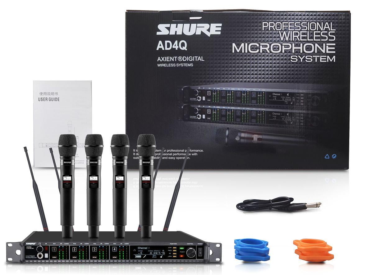 Радиосистема профессиональная SHURE AD4Q/KSM9 с 4 ручными микрофонами (0152) Радиосистема профессиональная SHURE AD4Q/KSM9 с 4 ручными микрофонами (0152)