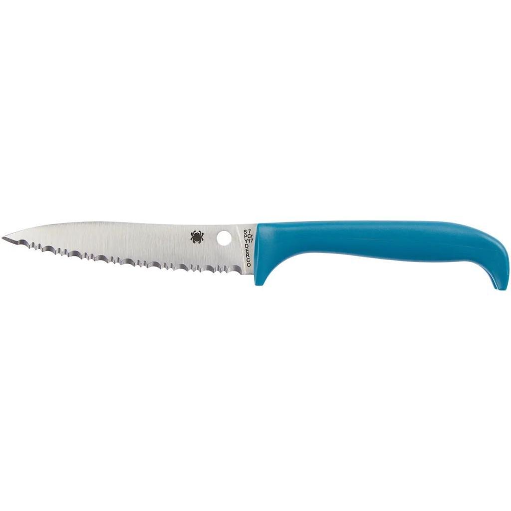 Ніж мисливський Spyderco Counter Puppy Serrated Blue (m410914)
