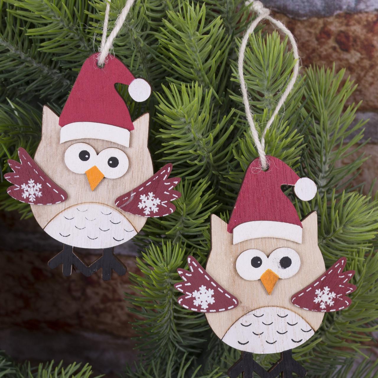 Подвеска новогодняя Сова 2 шт. (2368)