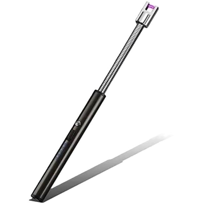 Электрозажигалка Lighter 9590 с гибкой ветрозащитной шеей Черный (23790124)
