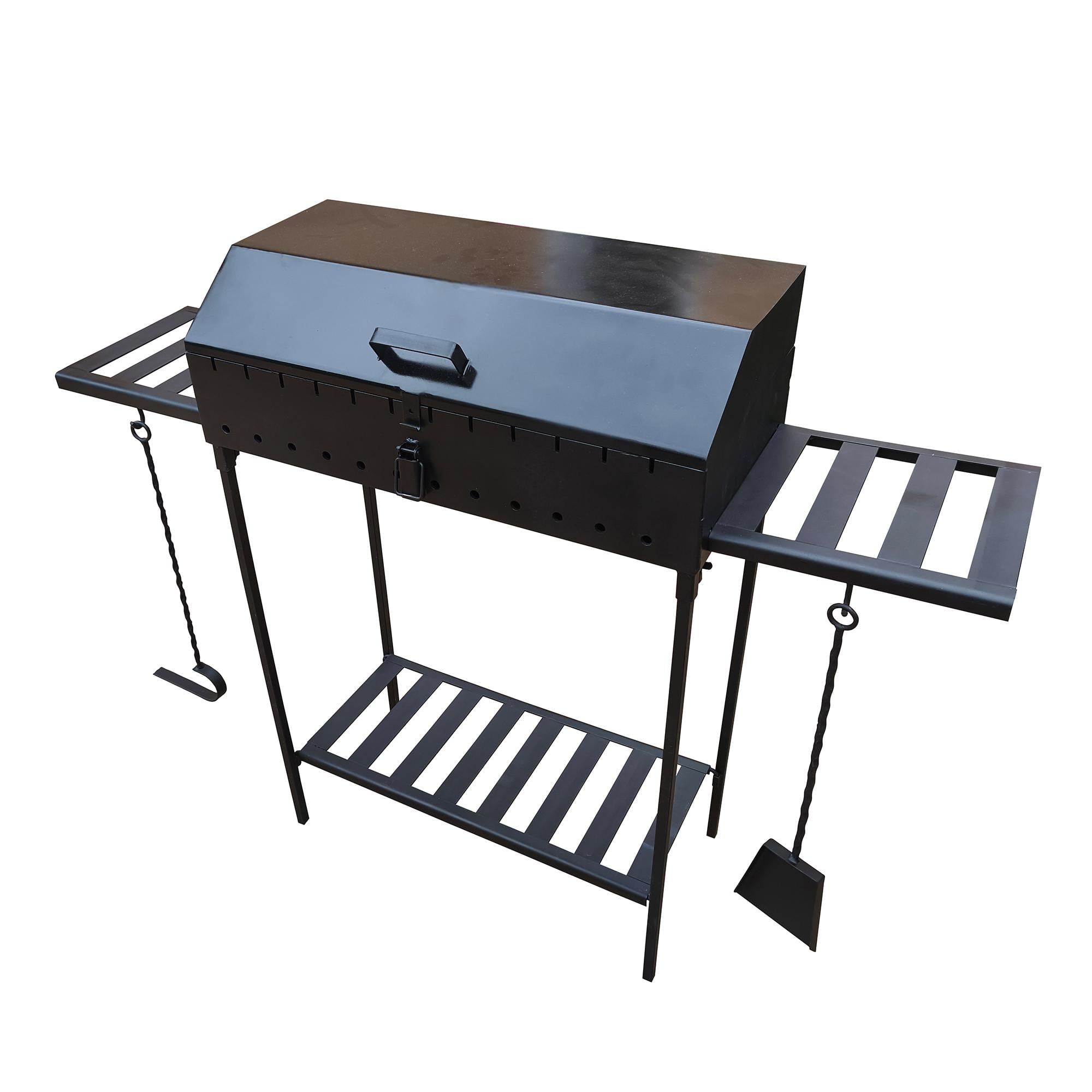 Мангал з кришкою зі знімними ніжками 5 мм на 12 шампурів