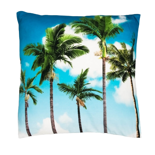 Декоративная подушка Elisey с пальмами 45х45 см Голубой (99-81-024H) Декоративная подушка Elisey с пальмами 45х45 см Голубой (99-81-024H)