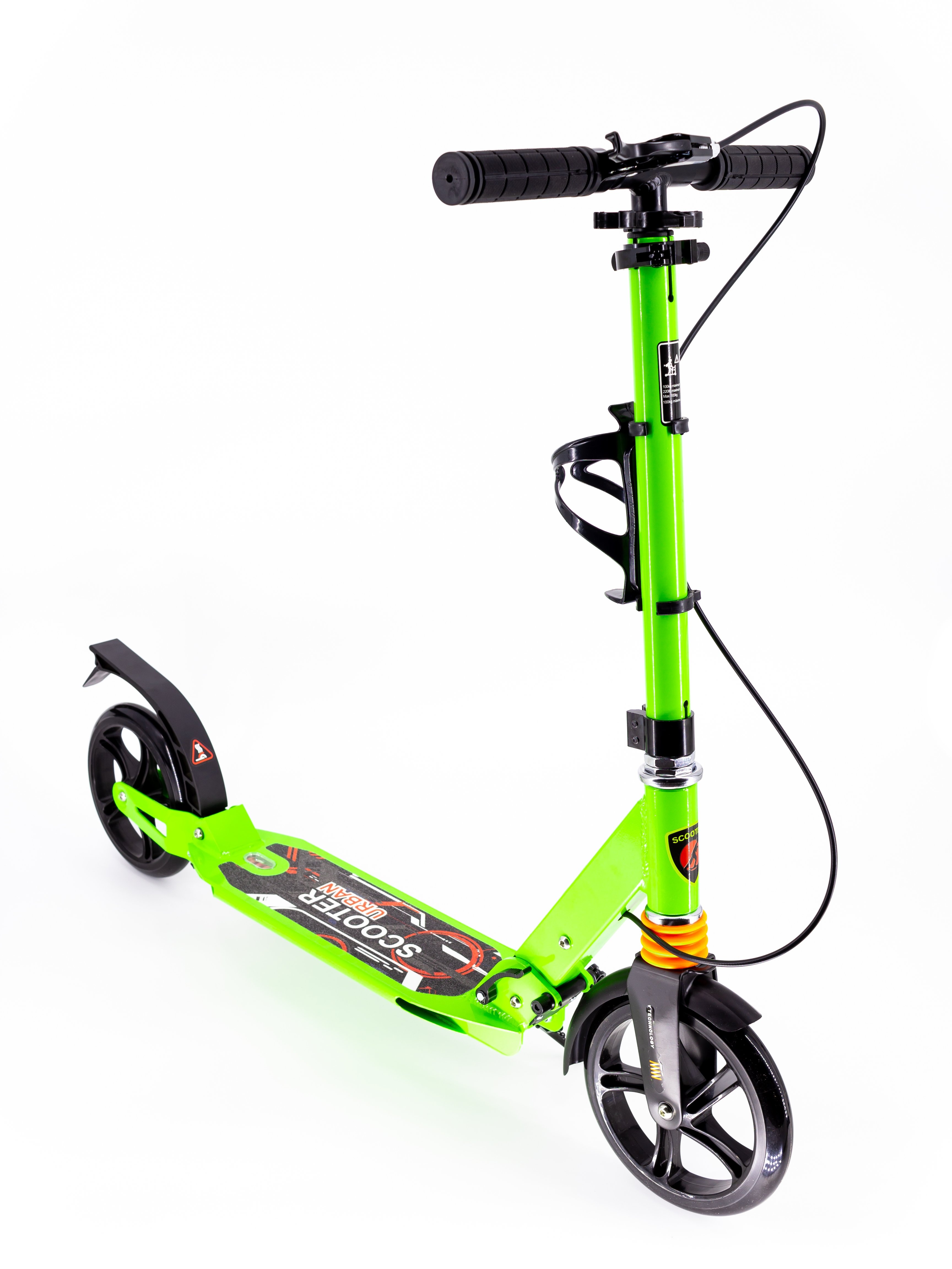 Самокат Scooter 116-C1 з кліпсою і підсклянником Зелений (116-C1-green) - фото 1 Самокат Scooter 116-C1 з кліпсою і підсклянником Зелений (116-C1-green) - фото 1