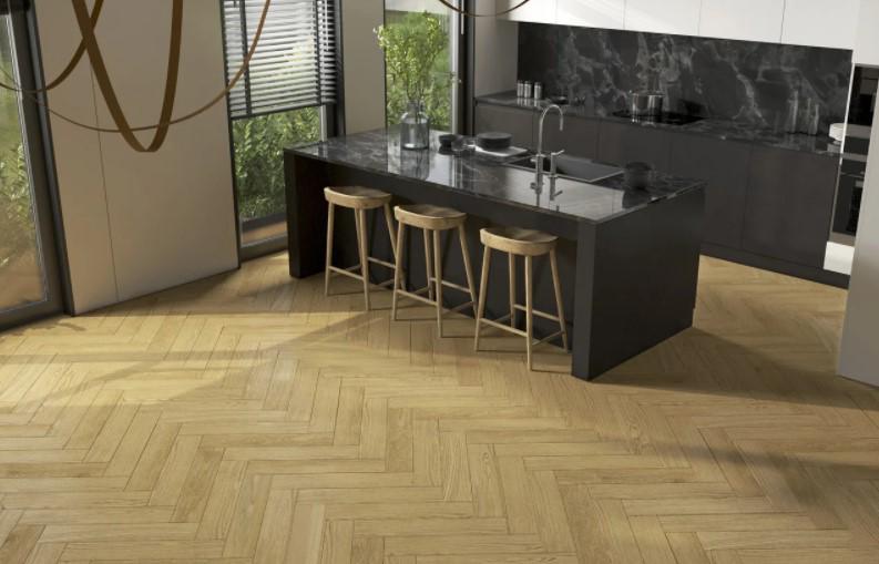 Паркетная доска Rezult Дуб Кайлас/Английская елка селекция Natur 1 м2 - фото 2