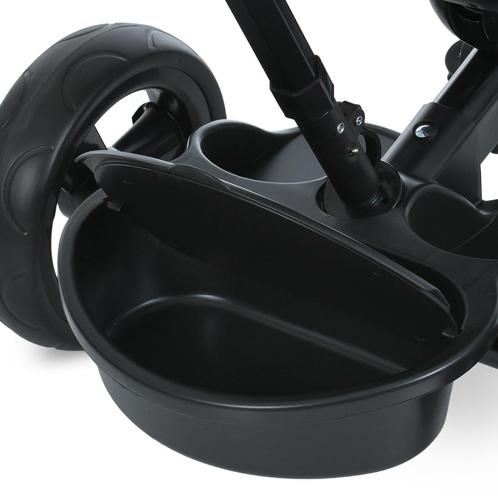 Велосипед триколісний Turbo Trike MT 1001-1 з батьківською ручкою і поворотним сидінням Чорний - фото 18