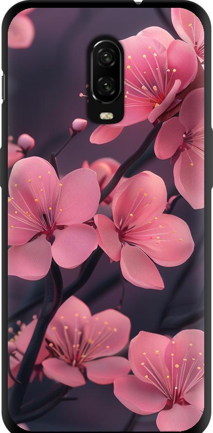 Чехол на OnePlus 6T Пурпурная сакура (6075b-1587-42517)
