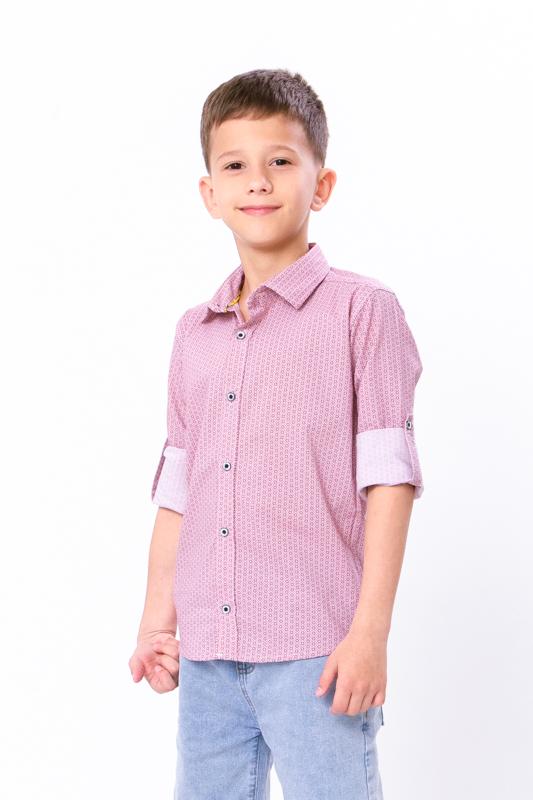 Сорочка для хлопчика Носи своє р. 6 Бордовий (43363-v1)