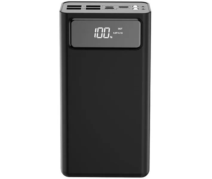 Повербанк Xo PR123 30000 mAh на 4 вбудованих проводини lightning/Type-C/micro-USB/USB (1770333611)