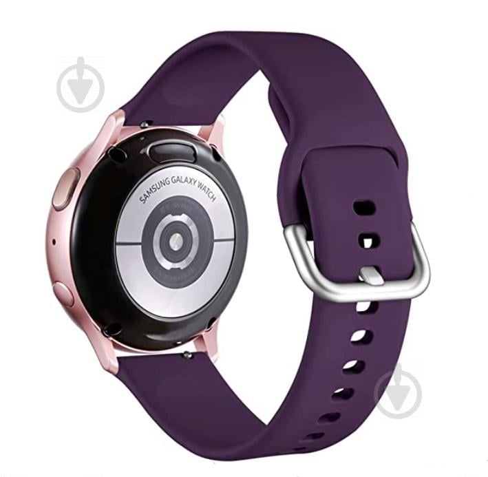 Ремешок BeWatch для Samsung Galaxy Watch 42 | Galaxy Watch 3 41 | Active | Active 2 силиконовый 20мм Фиолетовый (1012513)