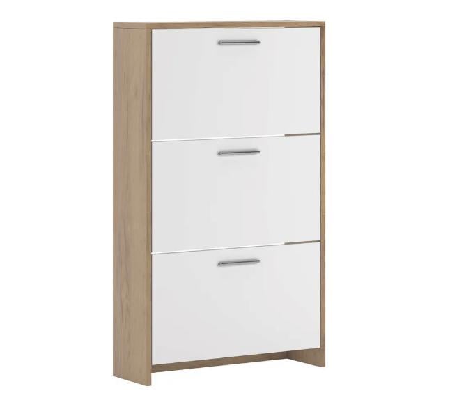 Тумба Мир мебели Рене 3Д из ДСП Дуб артизан/Нимфеа альба (46748)