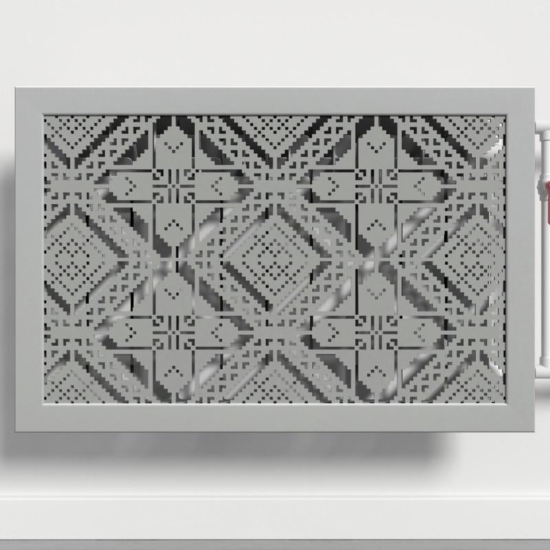 Решетка-экран на батарею SMARTWOOD 900 мм Серый Бетон (R20743109)