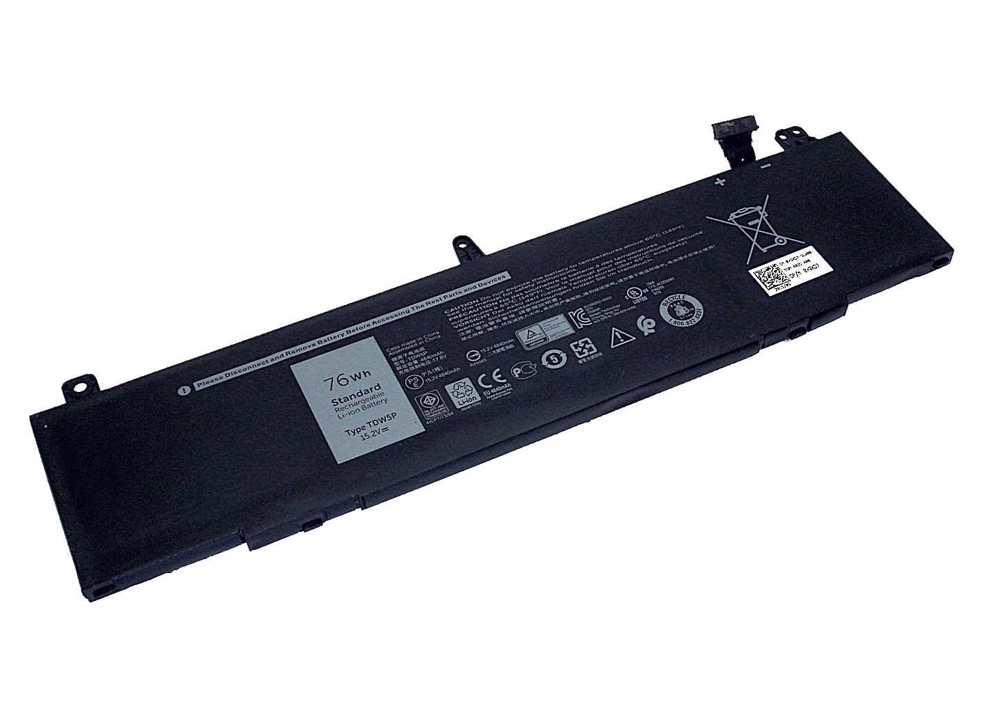 Аккумулятор для ноутбука Dell TDW5P Alienware 13 R3 15,2 V 4820 mAh