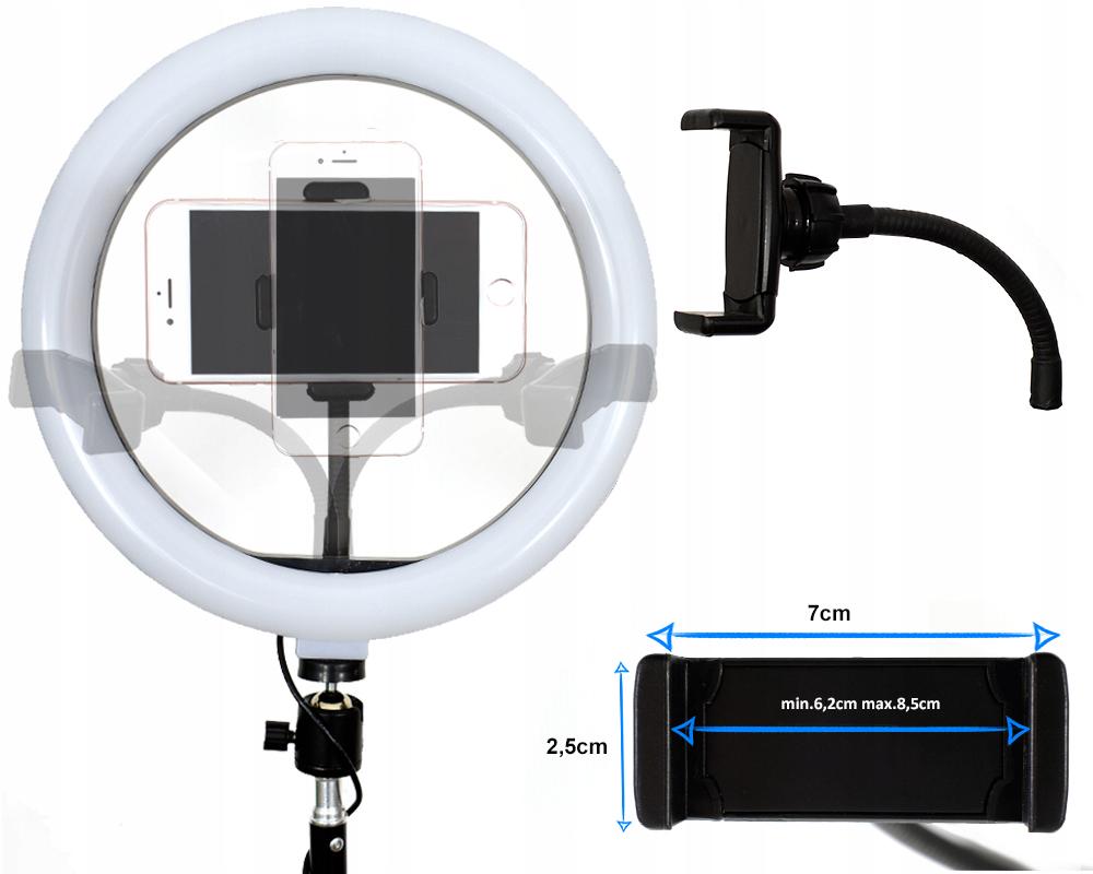 Кольцевая лампа Ring Fill Light ZD666 26 см с держателем телефона (4459) - фото 8