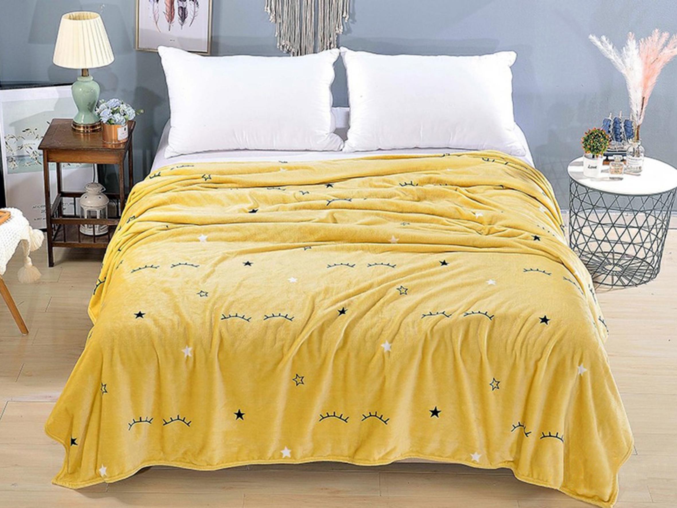 Плед из микрофибры Велсофт Реснички 200х220 см (15030149)