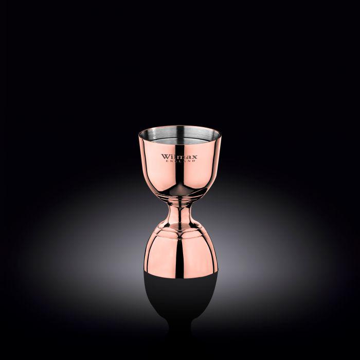 Джиггер двухсторонний Wilmax.St.Steel. Copper 35/55 мл