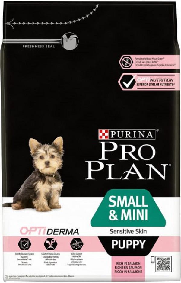 Корм сухий Purina Pro Plan Small&Mini Puppy Sensitive Skin з лососем для собак 3 кг (7613035123809) Корм сухий Purina Pro Plan Small&Mini Puppy Sensitive Skin з лососем для собак 3 кг (7613035123809)
