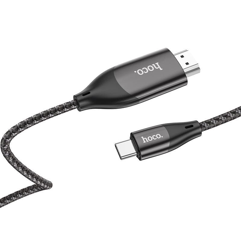 Кабель Hoco UA16 Type-C на HDMI 2 м Чорний - фото 2