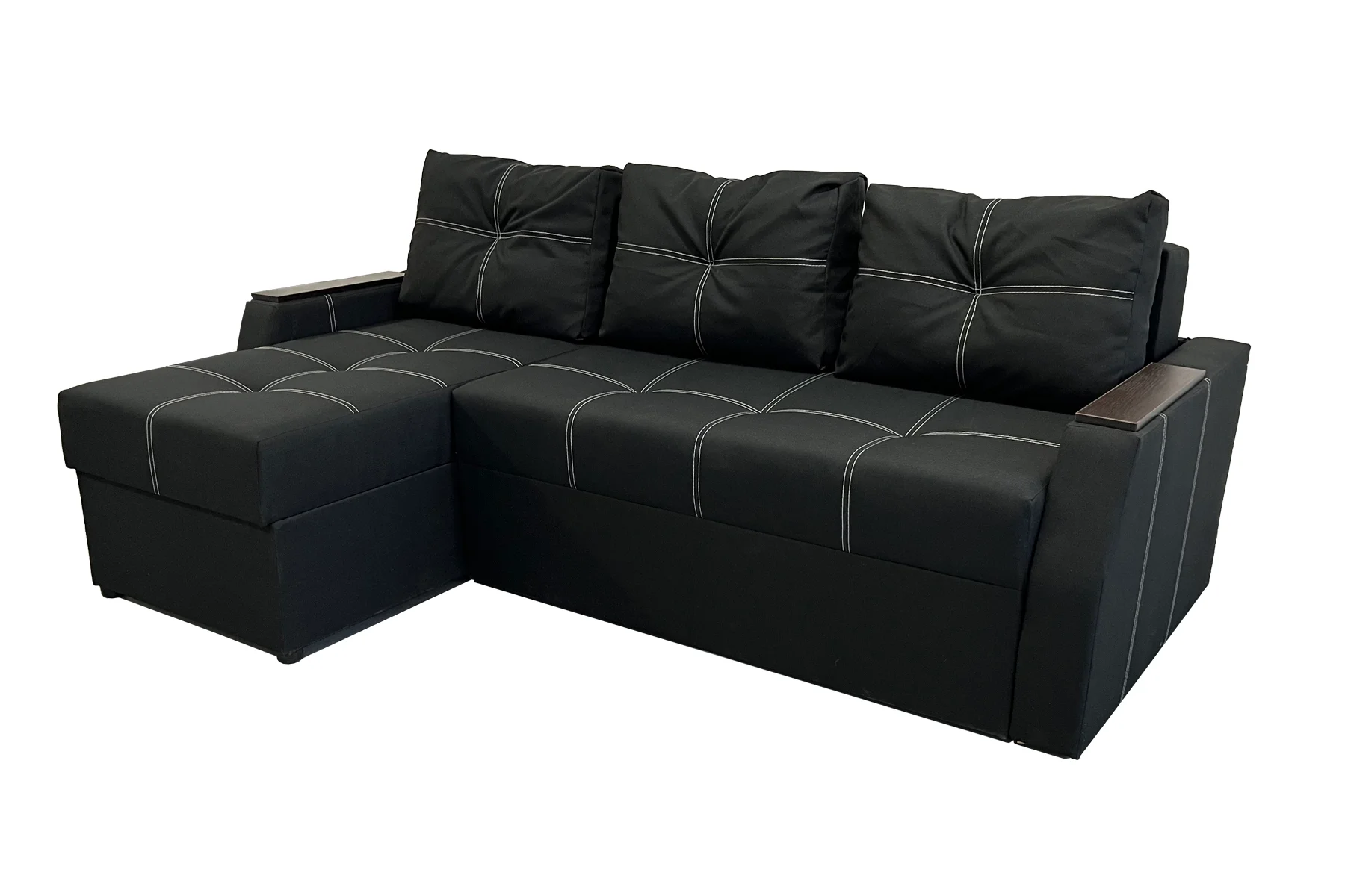 Диван кутовий Марк 224х150 см Чорний (25484834) Диван кутовий Марк 224х150 см Чорний (25484834)