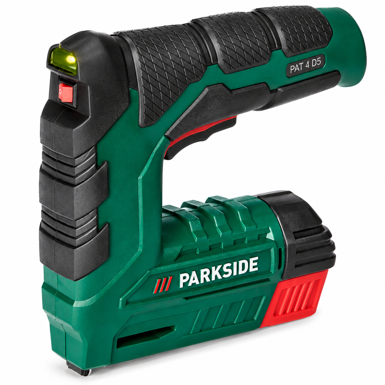 Степлер акумуляторний PARKSIDE PAT 4 D5 4V для скоб 4-12 мм з індикатором заряду для цвяхів 6-10 мм (38138974)