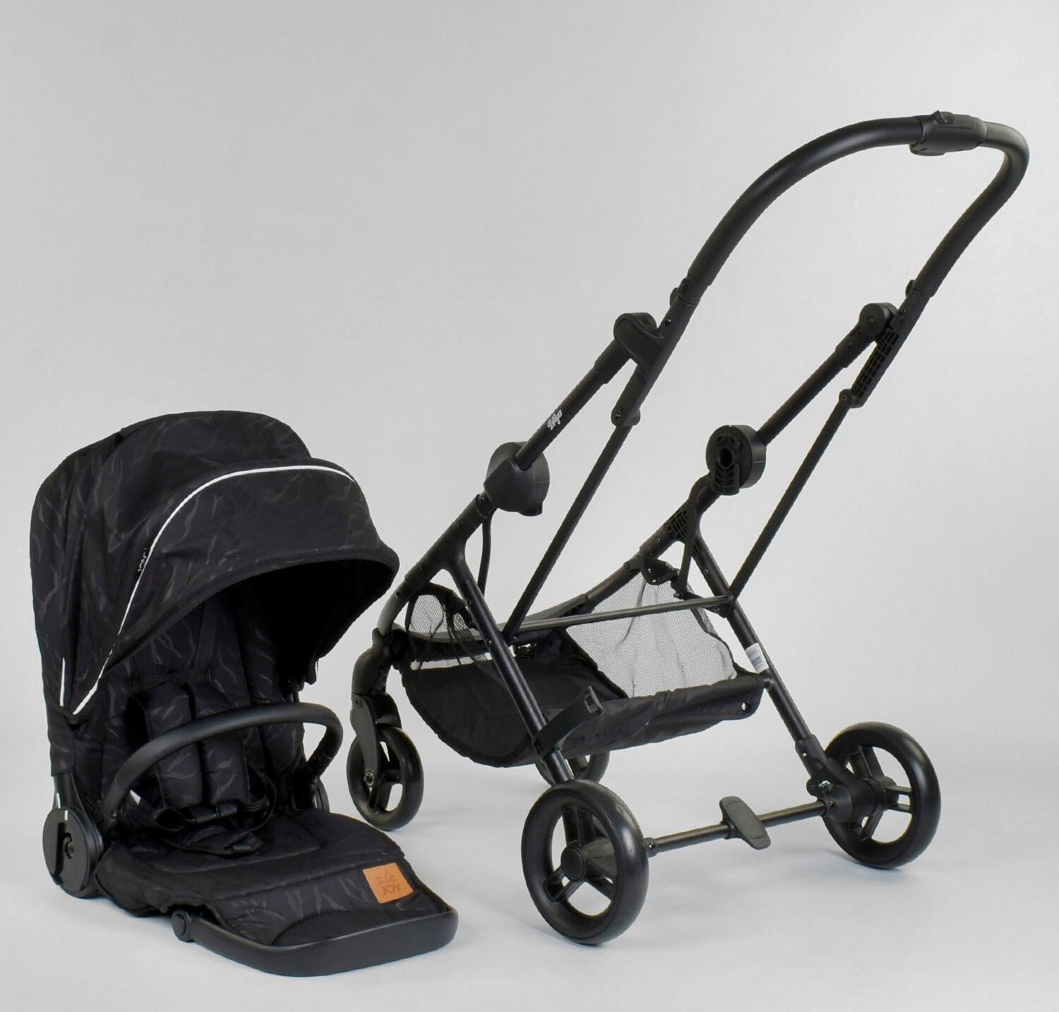 Коляска прогулочная Joy Liliya 61755 со стальной рамой/футкавером/подстаканником (23874483) - фото 3