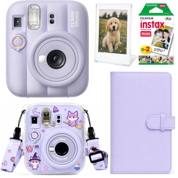 Камера моментальной печати Fujifilm Instax Mini 13/чехол/фотопленка 20 шт./фотоальбом 108/фоторамка Dreamy Purple (35938403)