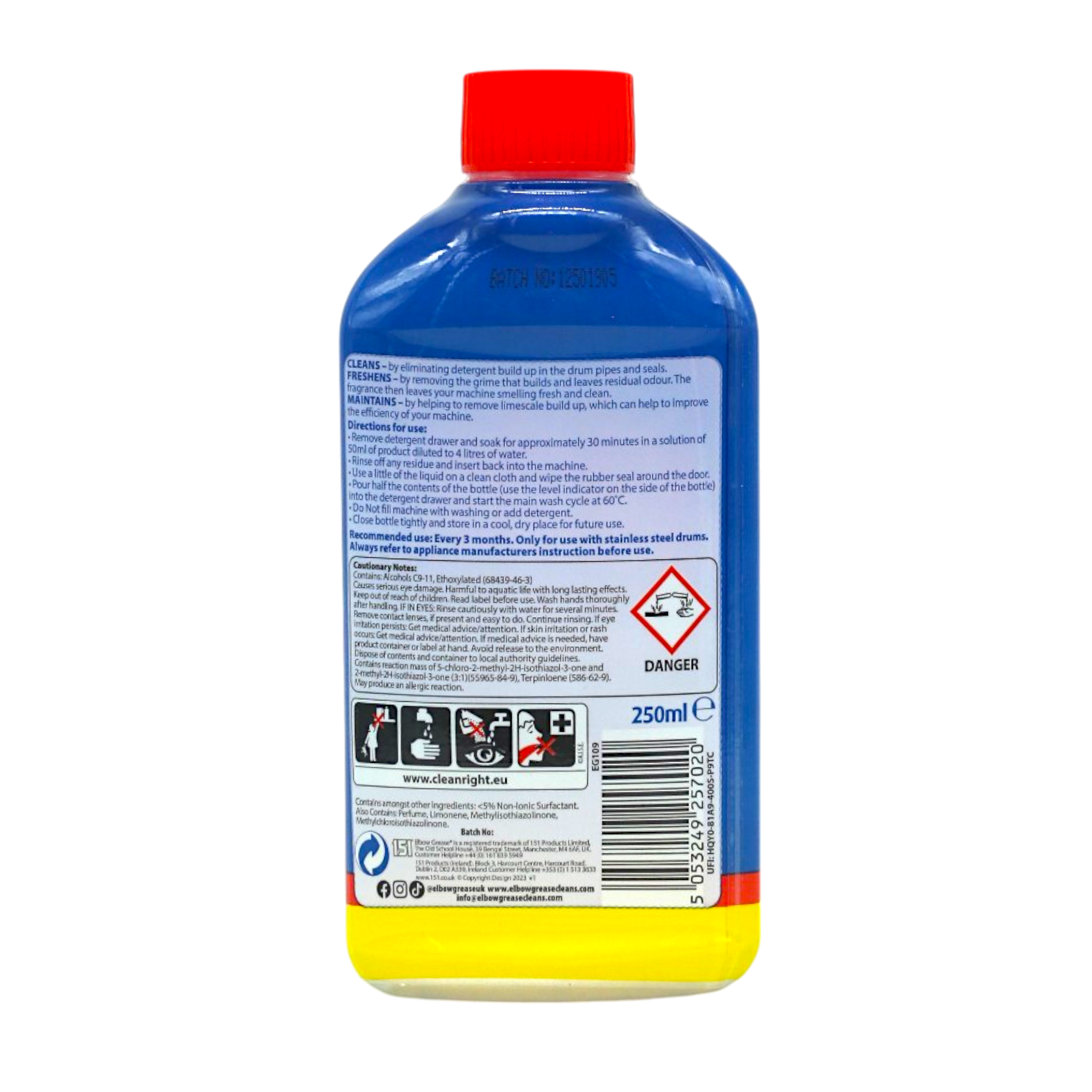 Засіб для чищення пральних машин Elbow Grease Лимон 250 мл (НФ-00008921) - фото 2 Засіб для чищення пральних машин Elbow Grease Лимон 250 мл (НФ-00008921) - фото 2