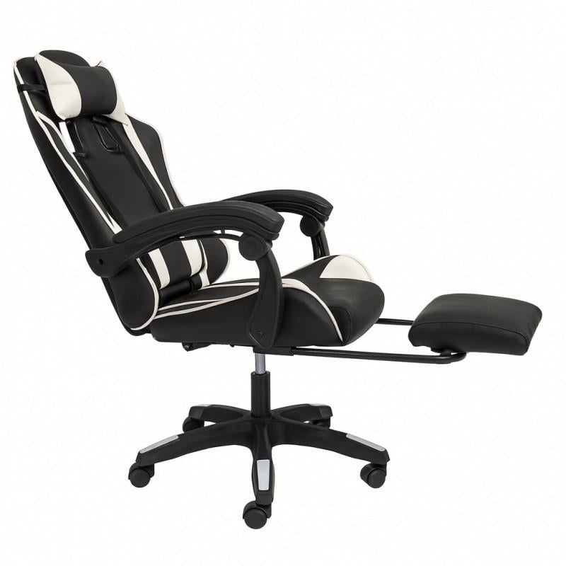 Геймерське крісло з підставкою для ніг STRIKER ONE для підлітків та дорослих Білий (17429) - фото 6 Геймерське крісло з підставкою для ніг STRIKER ONE для підлітків та дорослих Білий (17429) - фото 6