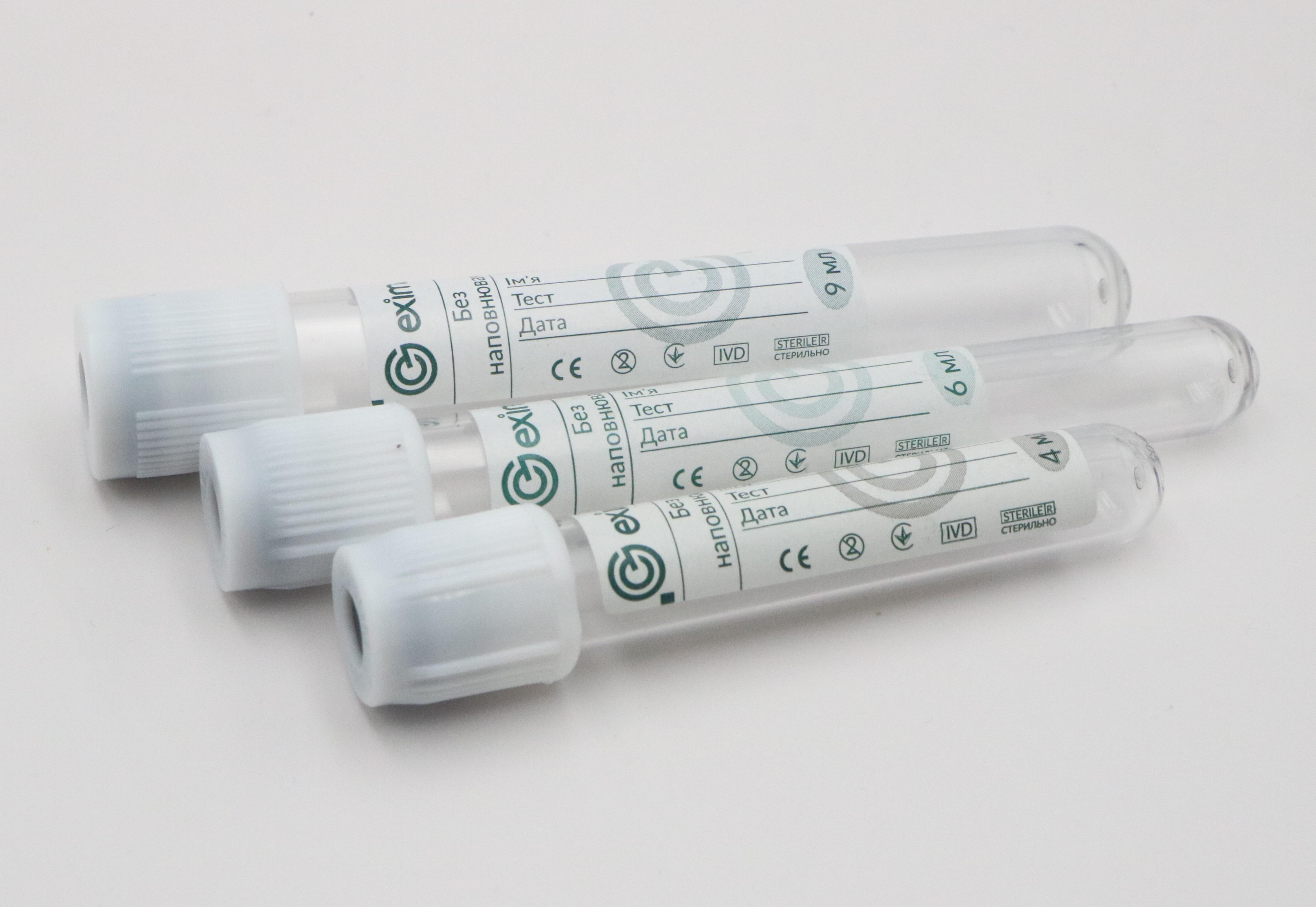 Пробирка вакуумная EximLab 6 мл без наполнителя 13х100 мм 100 шт./уп. Белый - фото 3