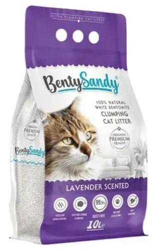 Наповнювач бентонітовий Benty Sandy з ароматом лаванди 10 л (00-00028811)