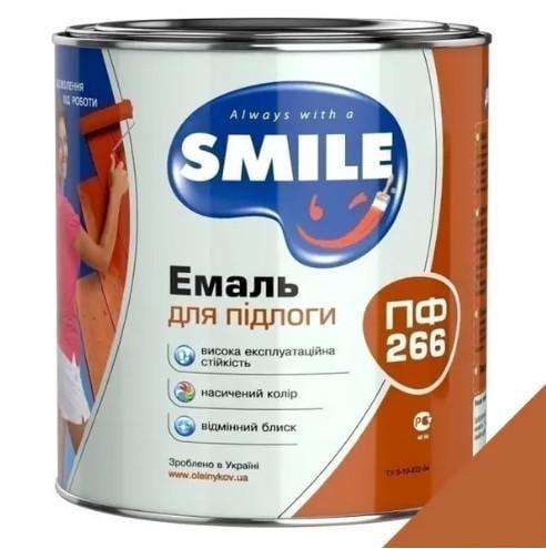 Емаль ПФ-266 Smile для підлоги 2,8 кг Жовто-коричневий горіх (2688156112)