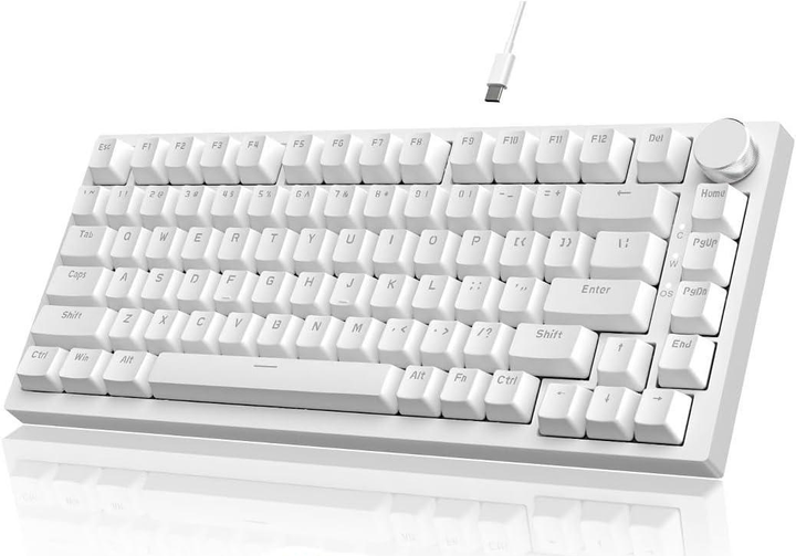 Клавиатура механическая проводная Ajazz Ak820 с подсветкой и поддержкой White