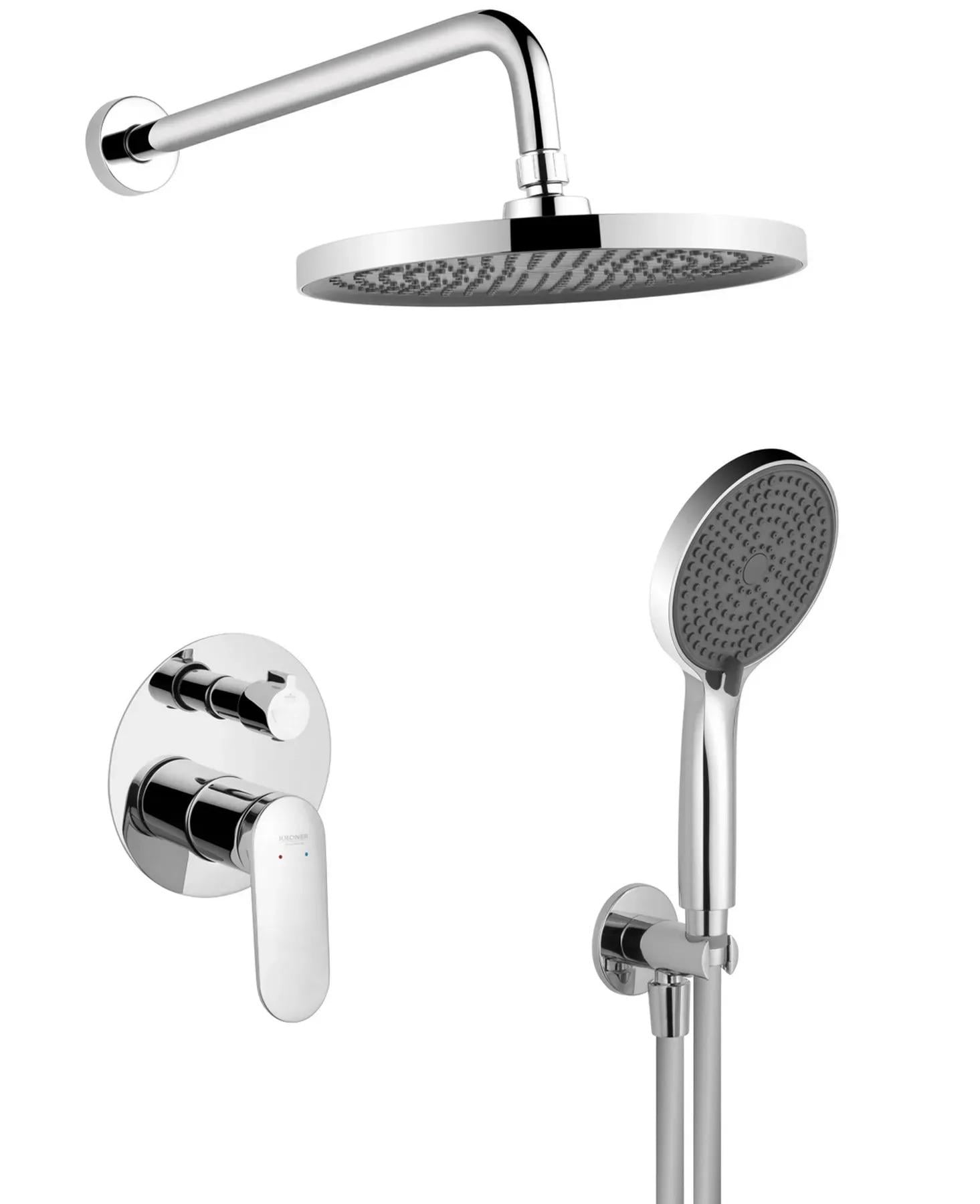 Душова система прихованого монтажу Kroner Element 211335B-0101 латунна Хром (115695)