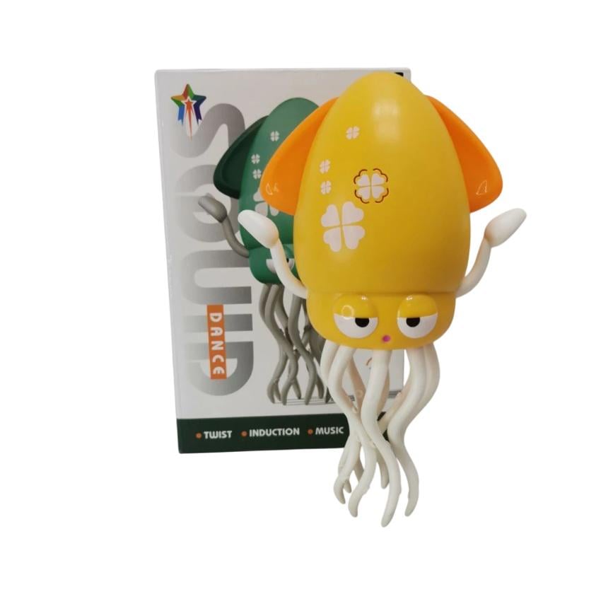 Іграшка Танцюючий восьминіг з рухомими щупальцями мелодіями та світлом Жовтий