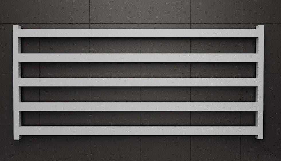 Полотенцесушитель S-Mix Barker 1200х550 мм Белый (1151385941)