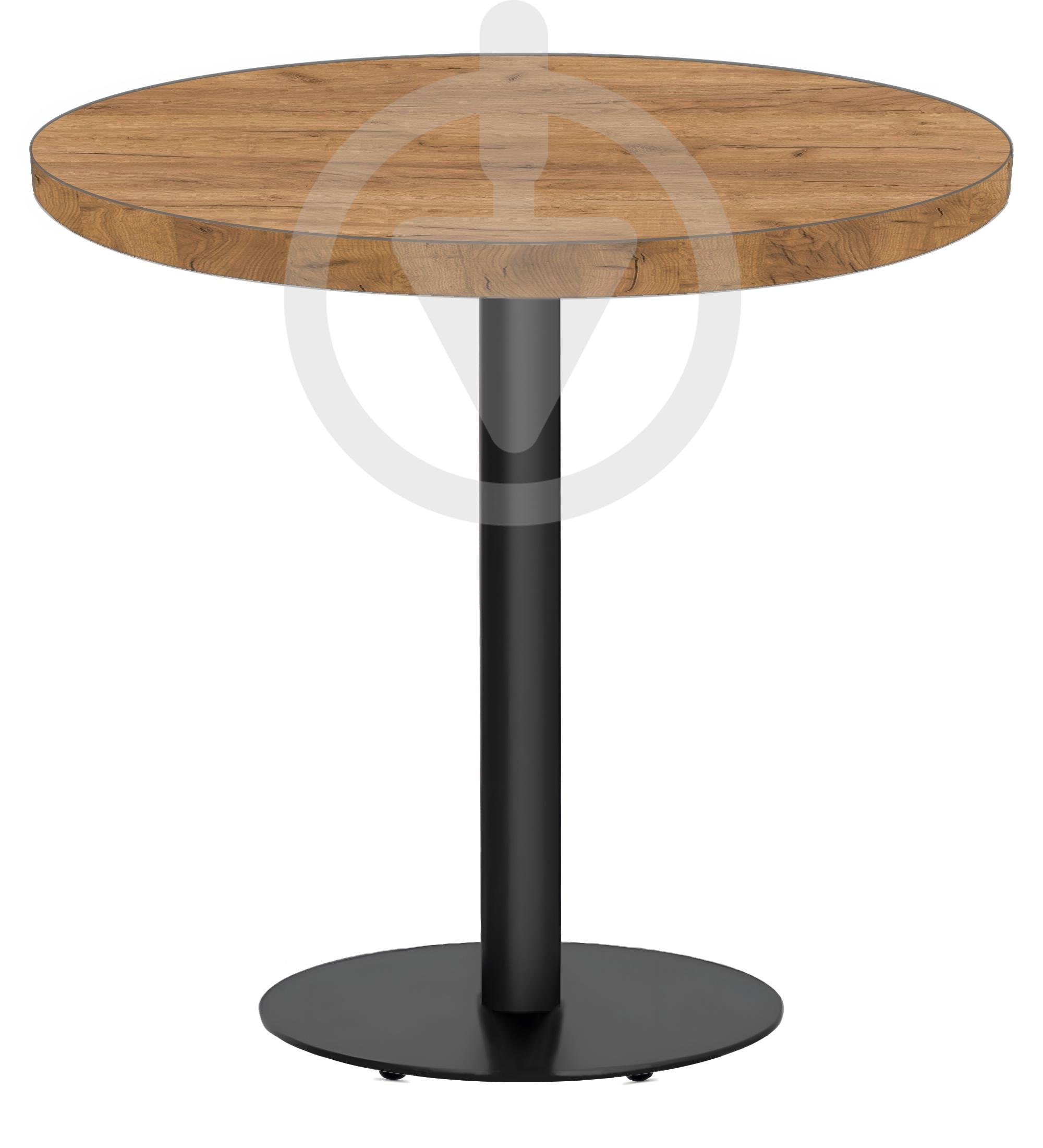 Стіл кухонний круглий MebliRoMax Round 70 см Loft Дуб Крафт Золотий/Чорний Стіл кухонний круглий MebliRoMax Round 70 см Loft Дуб Крафт Золотий/Чорний