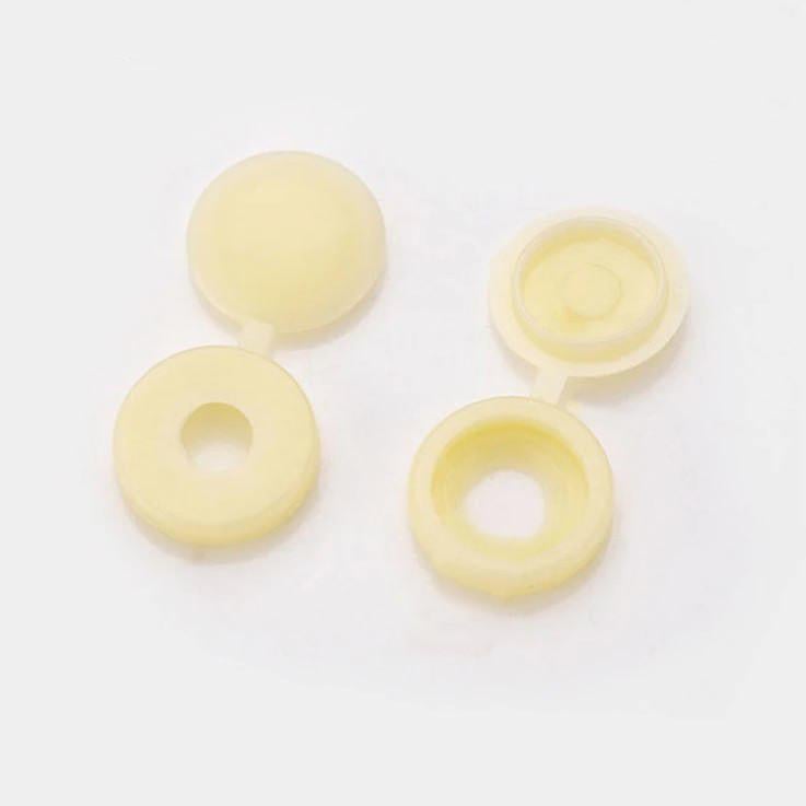 Колпачки под шурупы декоративные пластиковые 20 шт. Желтый (30469348)