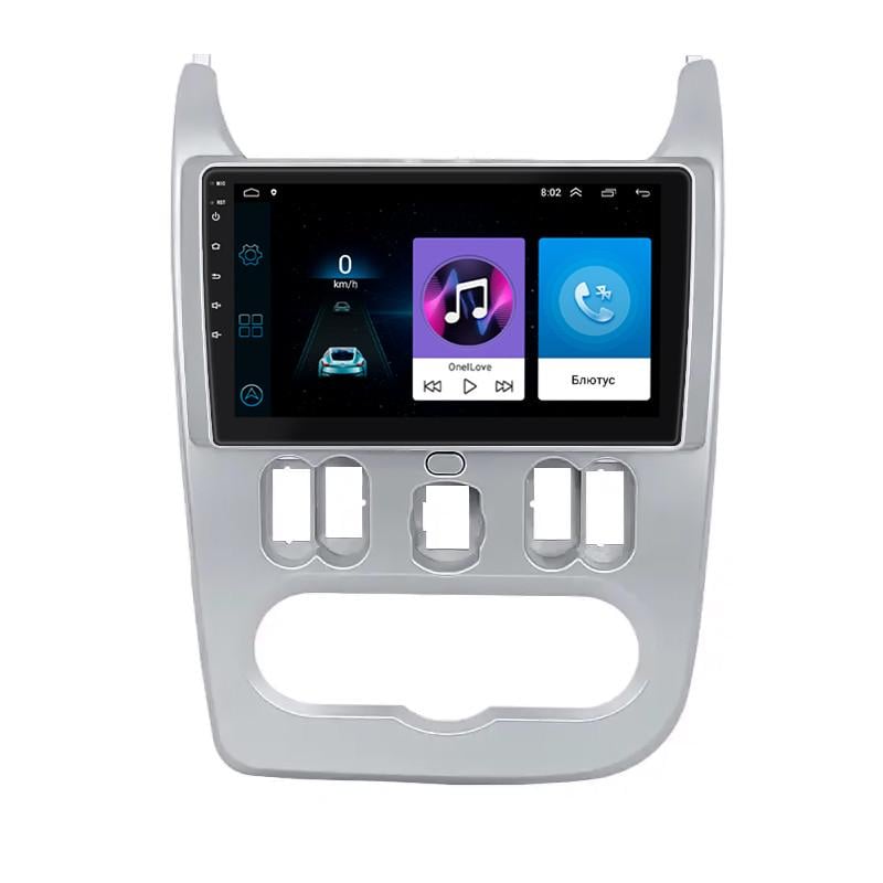 Автомагнитола штатная Lesko для Dacia Logan I ver 2 2008-2012 1/16Gb Wi-Fi GPS Base 9" (27639477)